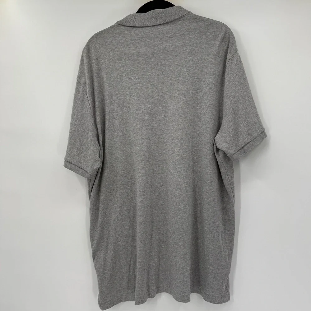 Polo Ralph Lauren Mens Size XL Shirt Short Sleeve Gray Pony Cotton Dress
